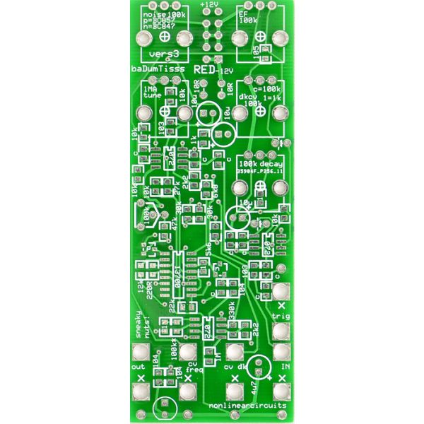 BaDumTisss - Snare/Hi-Hat PCB | NonLinear Circuits