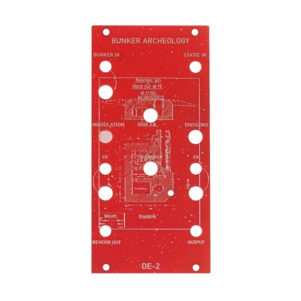 DE-02 – Bunker Archeology Reverb PCB and Panel Set | DJUPVIKS ELEKTRONIK