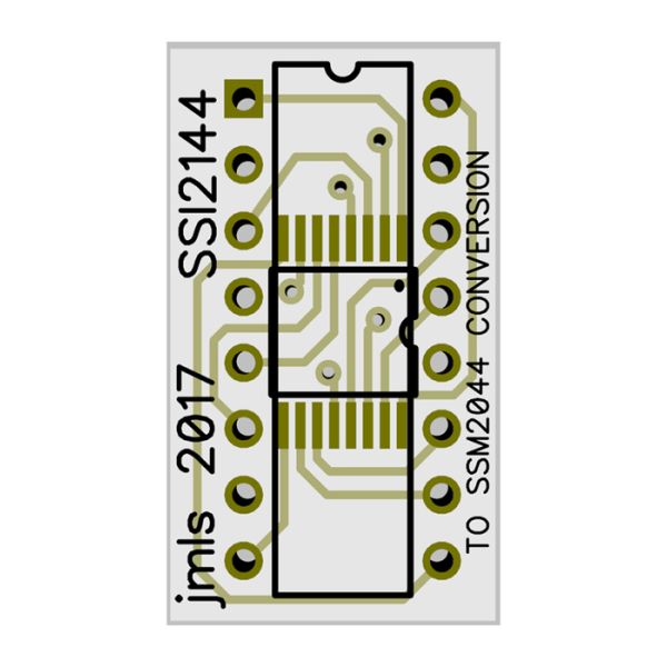 SSI2144 to SSM2044 Conversion PCB