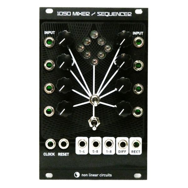 1050 Mixer / Sequencer - Panel (Black) | MagPie Modular