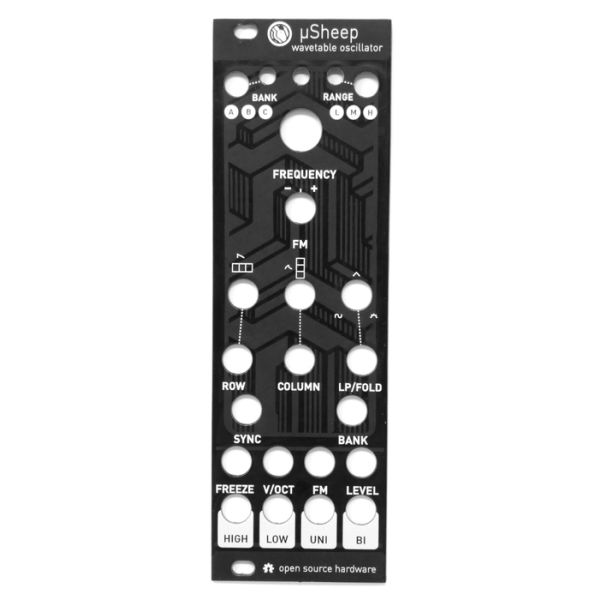 uSheep - 8hp Sheep Panel (Black)  | MagPie Modular