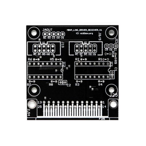 Line Driver Receiver PCB | MIDIbox