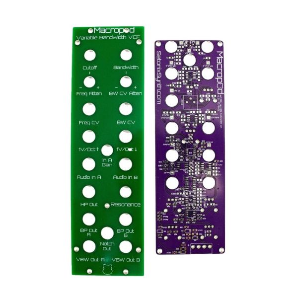 4u Macropod Variable State VCF PCB and Panel | Setonixsynth