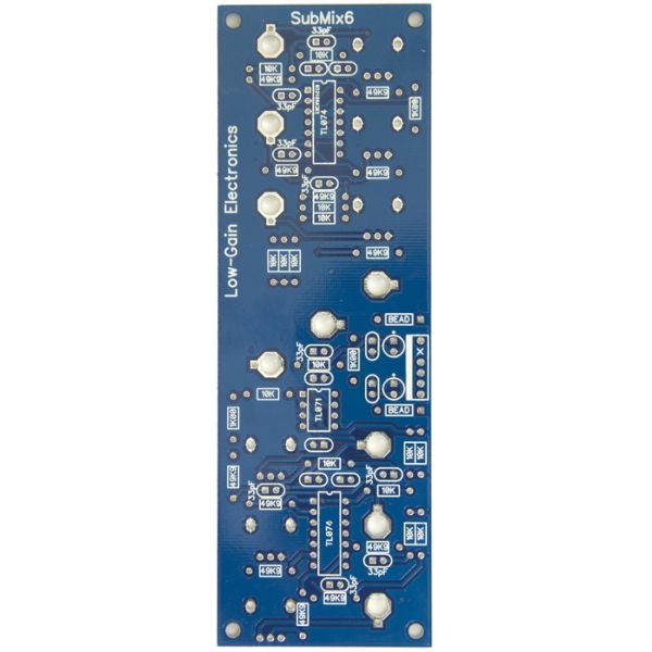 SubMix6 - 4U Active Mixer / Processor PCB | Low-Gain Electronics