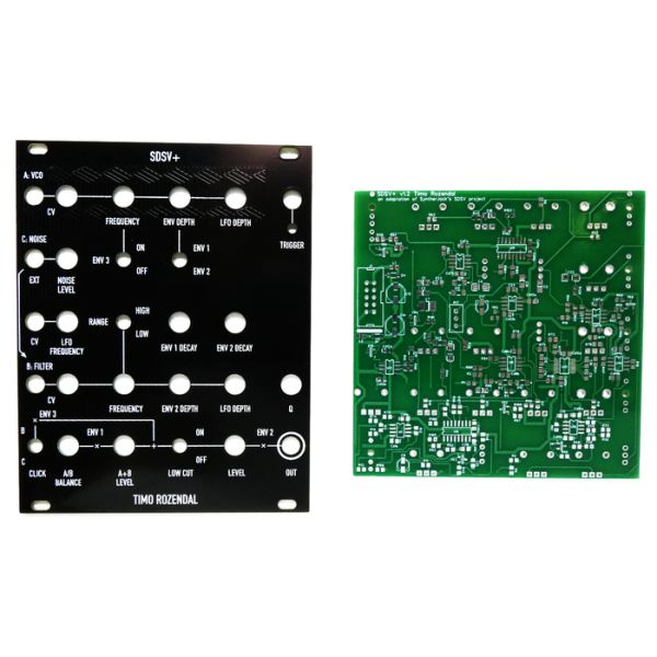 SDSV+ - Analog Drum Voice PCB/Panel | Timo Rozendal 