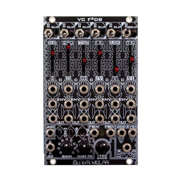 VC F3DB Filter Bank PCB and Panel | Zlob Modular