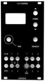 Temps Utile Panel Black - Modular Addict Synth DIY