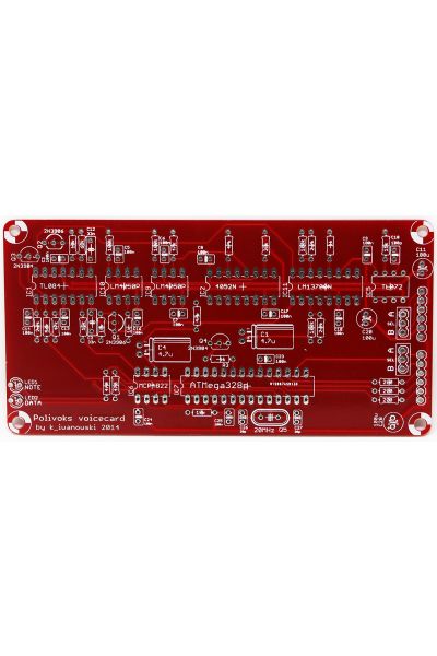 Ambika Desktop Poly Synth Project Polivoks Voice Card PCB