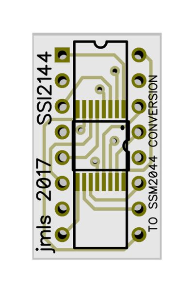 SS12144 to SSM2044 Conversion PCB
