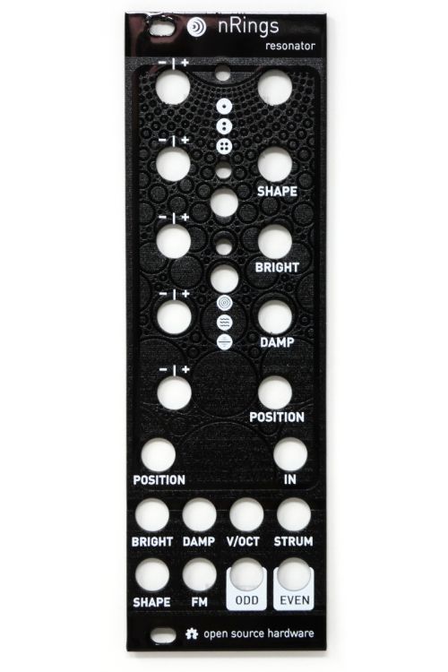 nRings - Panel (black) | MagPie Modular - Modular Addict Synth DIY